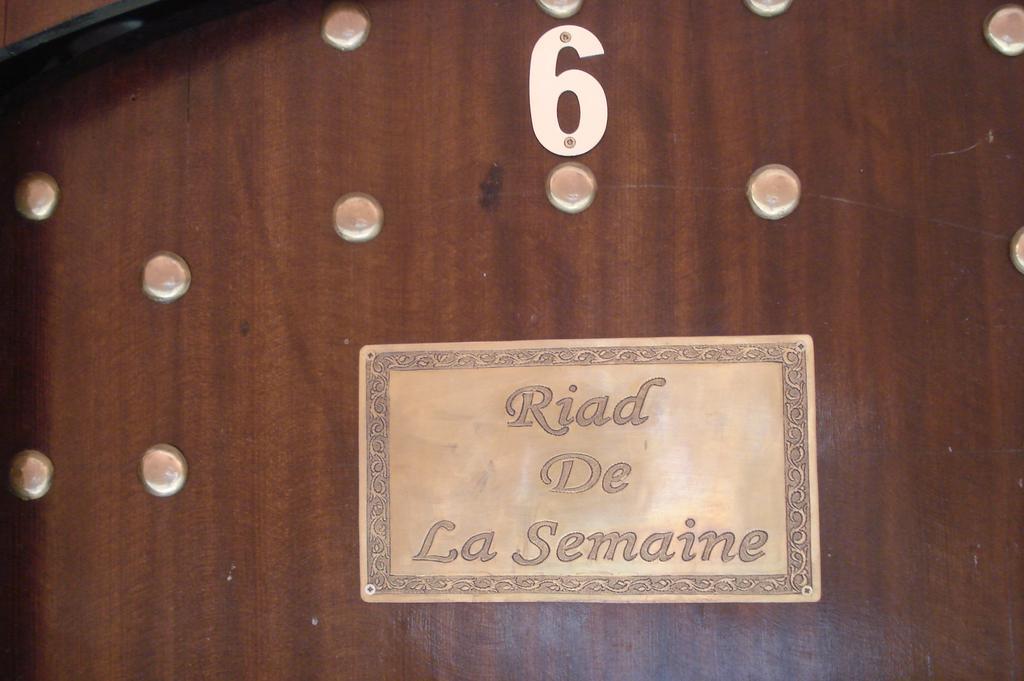 Riad De La Semaine Marrakesh Eksteriør billede